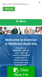 Mobile Screenshot of exerciseismedicine.com.au